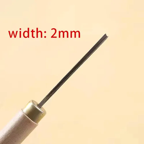 Miniatura 6 de 0.0-0.3 in V Tipo Exposición Triángulo Cincel de carpintería Cinceles Mano Madera Tallar Cuchillos PARA Tallar Herramientas en Blanco (1 unid) 0.079