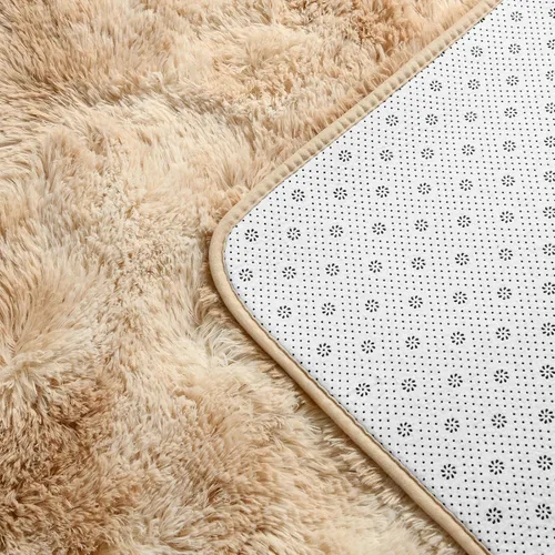 Miniatura 6 de Deerhoo Alfombra de Área Shag, 4 X 6 pies Alfombras de Felpa Teñidas Suaves y Peludas para Sala de Estar, Alfombra Ultra Suave Esponjosa y Peluda