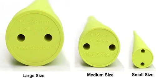 Miniatura 5 de Tapones y tapas de goma universales para mangueras y accesorios de aceite hidráulico para evitar fugas, 2 grandes, 2 medianos, 4 de tamaño pequeño