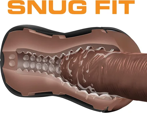 Miniatura 7 de Blush Coverboy Bad Boy Next Door 7.5" Masturbador autolubricante de bolsillo, realista para hombres, manga con textura acanalada, sensación similar