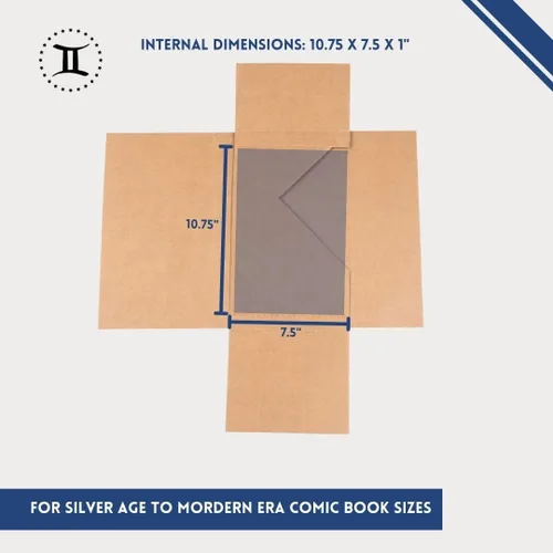 Miniatura 4 de Gemini - Sobres para cómics, 10.75 x 7.5 x 1 pulgadas, paquete de 25 unidades, fáciles de plegar, se mantienen planos, a prueba de aplastamientos