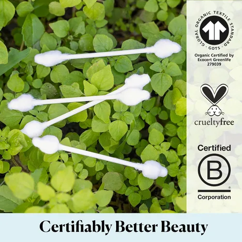 Miniatura 5 de Sky Organics - Hisopos de algodón orgánico para bebés, 180 ct. - Consejos ultra suaves seguros para bebés - Fuerte y duradero - Hipoalergénico - Sin