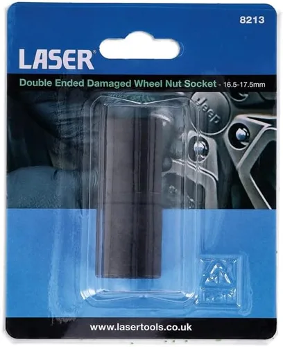 Miniatura 5 de Laser Herramientas 8213 doble extremo dañado rueda tuerca zócalo 0.650x0.689 in