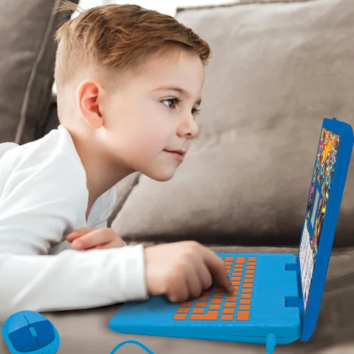 Miniatura 4 de Lexibook Hot Wheels, portátil educativo y bilingüe en inglés/español, juguete para niños con 124 actividades para aprender, jugar juegos y música