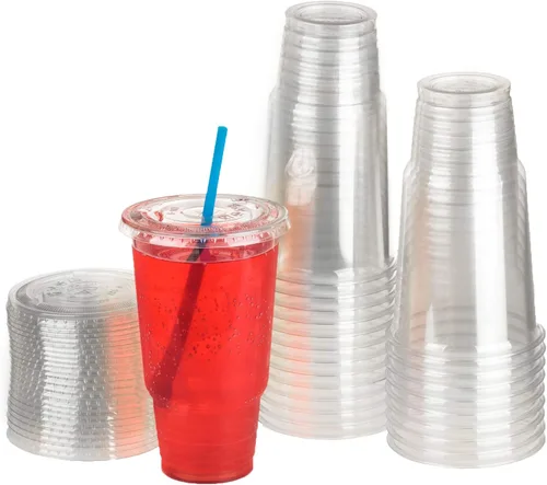 Miniatura 8 de Golden Apple, Vasos de plástico transparente de 100 onzas de 3 onzas. Mini tazas desechables, vasos de plástico, vasos de chupito de plástico, vasos