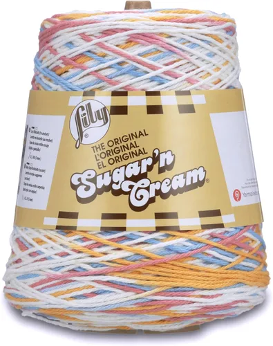 Miniatura 28 de Lily Sugar N Cream - Ovillos de hilo negro - 1 paquete de 14oz/400g - Algodón - #4 Mediano - 640 metros - Para tejer/croché