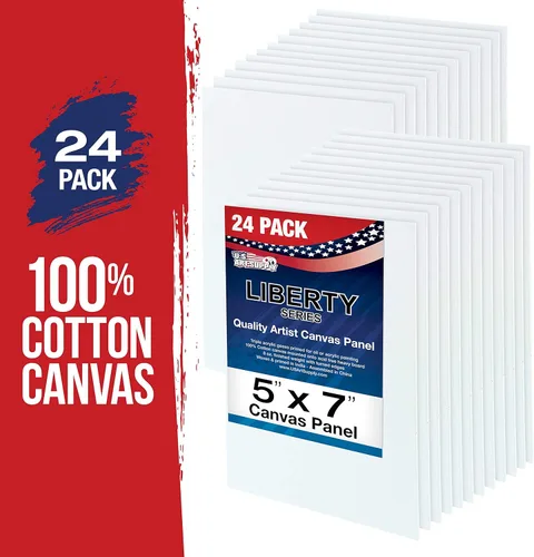 Miniatura 2 de US Art Supply - Paquete de 12 tableros de lienzo para pintura de 8 x 10 pulgadas, calidad artística profesional, libre de ácidos