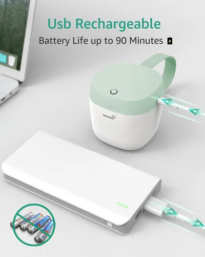 Miniatura 2 de GROWNSY Desinfectante de Chupones Portátil, Desinfectante de Luz UV Para Llevar, Estuche Desinfectante con Carga USB, Mini Desinfectante de Chupones