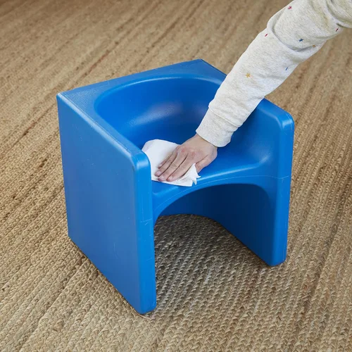 Miniatura 10 de ECR4Kids Tri-Me Silla de cubo 3 en 1, muebles para niños, azul