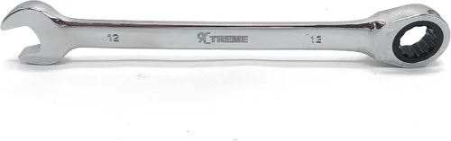 Xtreme Llave de trinquete de punto apretado de 0.472 in con movimiento de 5° y acero pulido endurecido para proyectos con espacios métricos estrechos