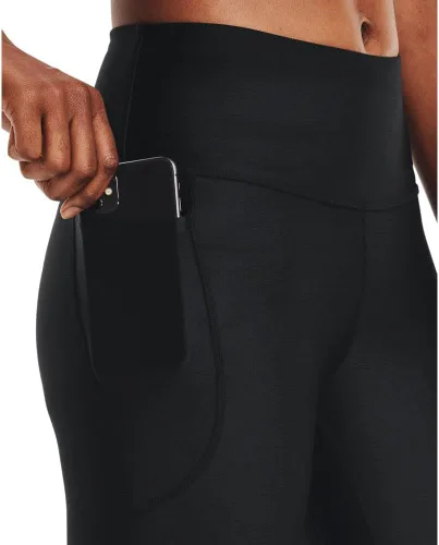 Miniatura 4 de Under Armour - Leggings capri con bolsillos para mujer, de tela HeatGear, de tiro alto y con pretina antideslizante