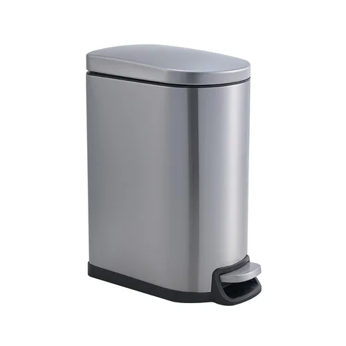 Miniatura 11 de Bote de Basura Antideslizante con Sistema de Bloqueo de Forro - Contenedor de Cocina de Acero Inoxidable, Tapa de Cierre Suave y A Prueba de Huellas