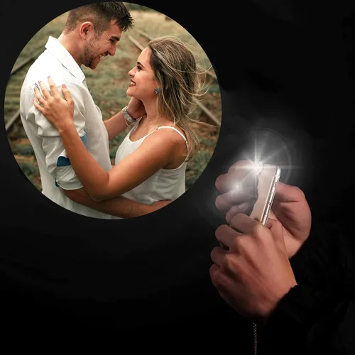 Miniatura 6 de lagofit Pulseras personalizadas con imagen en el interior, pulseras personalizadas a juego para parejas, pulseras de proyección de fotos, regalos