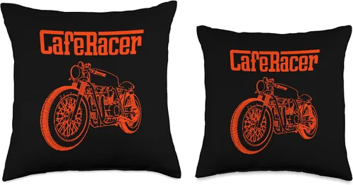 Miniatura 3 de American Cafe Racer Motorcycle Apparel and Merch Cafe Racer Biker - Cojín de 16 x 16 pulgadas, multicolor
