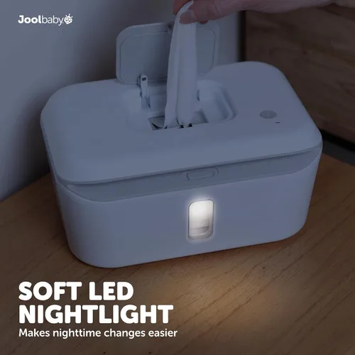 Miniatura 4 de Jool Baby Calentador de toallitas y dispensador con luz LED cambiante