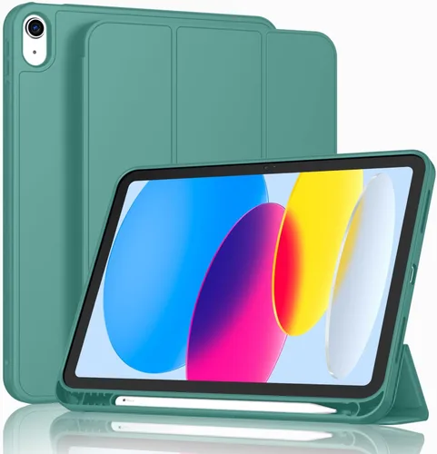 Miniatura 23 de ToaPoia - Funda para iPad (A16) de 11 pulgadas 2025/iPad 10.ª generación de 10.9 pulgadas 2022, cubierta protectora delgada con soporte triple