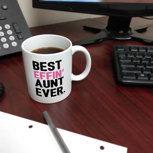 Miniatura 6 de Regalos para tía para mujer, regalo divertido para tía de la mejor tía Effin, regalo para tía, regalo para tía, taza de café, taza de café