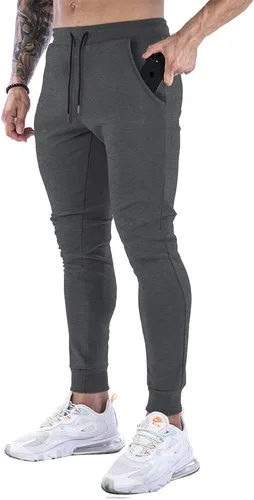 Miniatura 7 de Wangdo - Pantalones de gimnasio delgados para hombre, pantalones deportivos de entrenamiento cónicos, pantalones deportivos casuales para correr