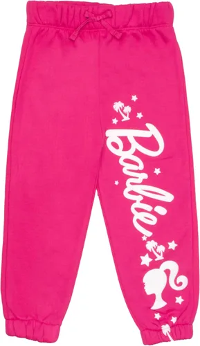 Miniatura 4 de Barbie Conjunto de sudadera con capucha y pantalones deportivos para niñas con estampado completo con logotipo