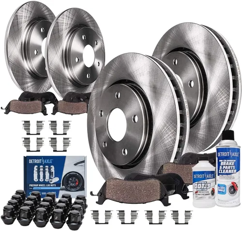 Miniatura 62 de Detroit Axle - Rotores de freno para Chrysler 200 2015 2016 2017, Rotores de freno de disco de reemplazo: 12.01" pulgadas delantero y 10.95
