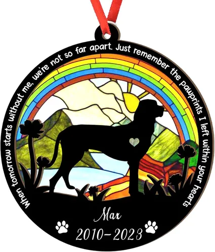Miniatura 7 de Adorno personalizado para atrapasoles de sabueso afgano, adorno de Navidad de sabueso afgano, regalo para perro amante, sabueso afgano conmemorativo