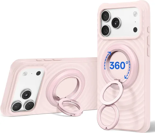Miniatura 21 de SYNCWIRE Soporte magnético para anillo de teléfono MagSafe, rotación de 360°, agarre magnético de doble cara, soporte de anillo para teléfono