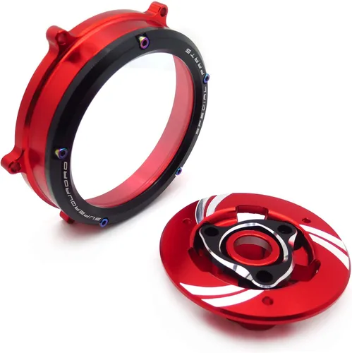 Miniatura 6 de Elegante cubierta transparente de embrague de carreras y retención de resorte compatible con Ducati 1199 1299 959 Panigale R/S 2012-2016