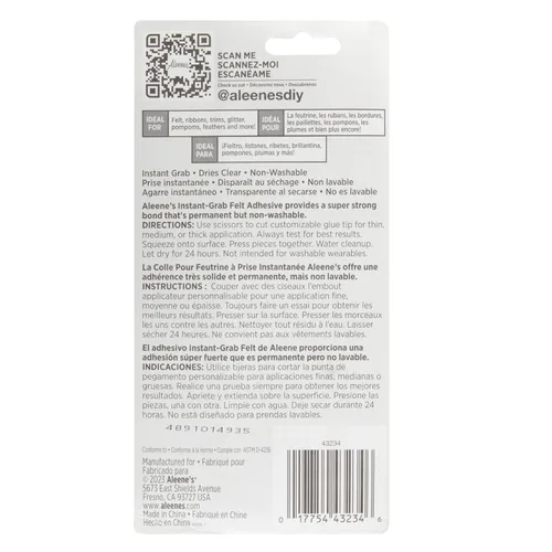 Miniatura 8 de Aleene's Felt Fabric Fusion 43234 - Pegamento para fieltro, blanco