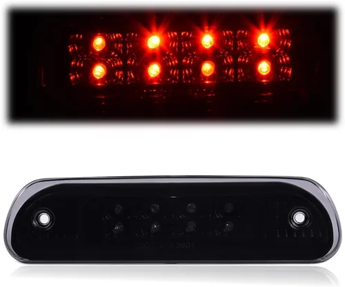 Miniatura 9 de PIT66 3ª luz de freno LED, compatible con Jeep Cherokee 97-01, luces traseras de carga para techo trasero, lente transparente, carcasa negra 99-04