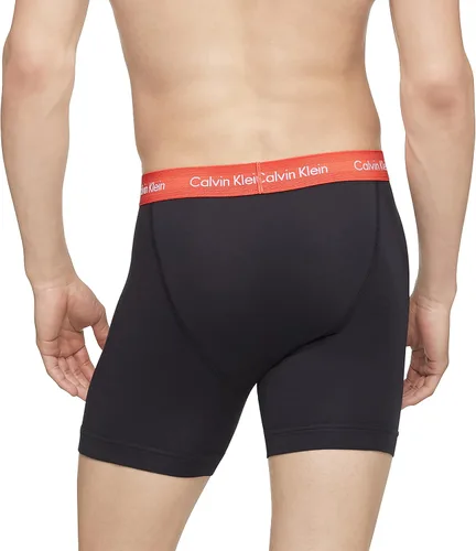 Miniatura 3 de Calvin Klein - Ropa interior de algodón elástico tipo bóxer brief para hombre, paquete de 3
