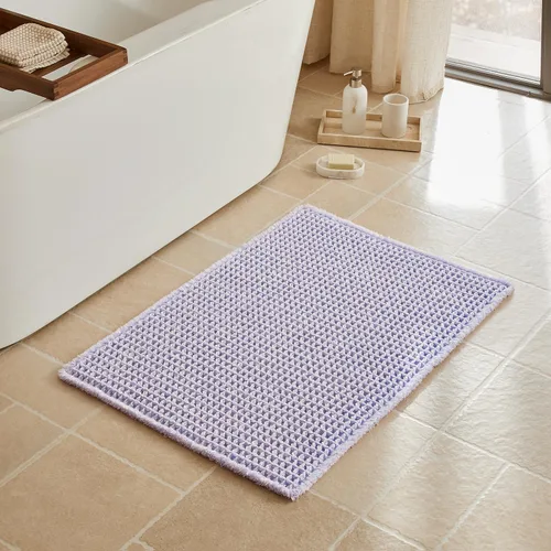 Miniatura 34 de Triohero Tapete de baño con diseño de gofre, tapete de baño pequeño y bohemio, antideslizante, lavable, ultra suave, súper absorbente, de secado