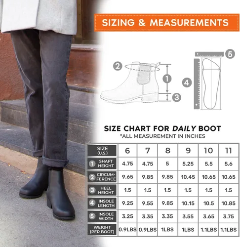Miniatura 6 de Comfy Moda Botas Chelsea de cuero impermeables para mujer