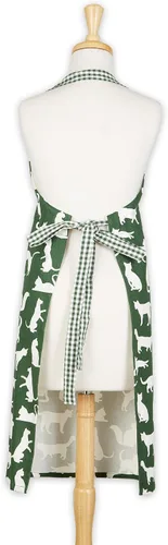 Miniatura 2 de DII Everyday Pets Kitchen Collection - Delantal de chef, bolsillos grandes y ajustable Estampado De Gato Verde Hunter