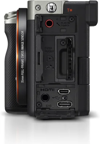 Miniatura 8 de Sony Cuerpo de cámara sin espejo de marco completo α7C negro (ILCE-7C/S) - Sensor Exmor R de 24.2 MP, video 4K, diseño compacto Tarjeta de 64 GB