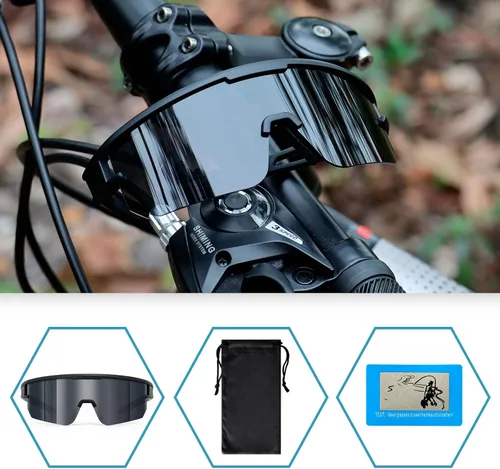 Miniatura 6 de Gafas de sol polarizadas para hombres y mujeres UV400 gafas de béisbol para MTB montar en bicicleta, correr, conducir bicicleta