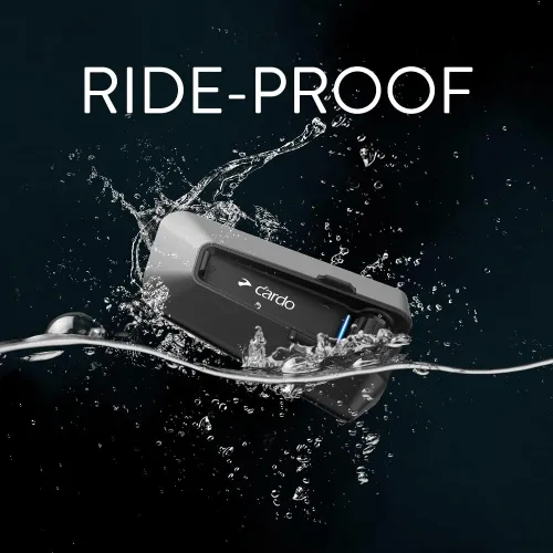 Miniatura 5 de Cardo PACKTALK Edge - Auriculares de comunicación Bluetooth para motocicleta con intercomunicador - Paquete individual & kit de casco unisex adulto