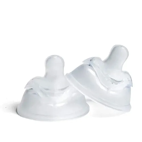 Miniatura 5 de Herobility Pezones de silicona dobles anticólicos, tetinas de biberón para bebé, pezones con forma de seno - Se ajustan a los biberones Herobility