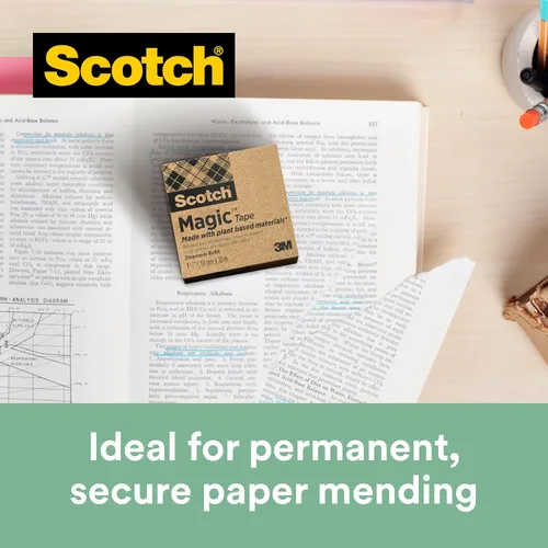 Miniatura 8 de Scotch Dispensador de cinta mágica - 1 dispensador C38 Scotch con 3 rollos de cinta mágica Scotch - Capacidad para cinta de hasta 0.748 in x 108.3