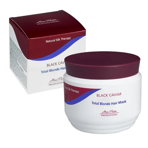 Miniatura 8 de Mascarilla para el cabello rubio caviar negro, tratamiento hidratante intensivo para cabello rubio, decolorado o tratado con color, fórmula Negro