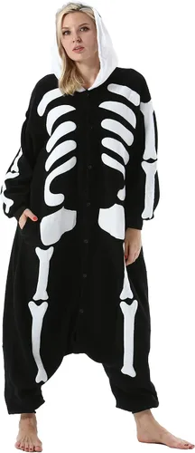 Miniatura 2 de DarkCom Pijama de una pieza de animal para mujer y hombre, disfraz de Halloween, ropa de dormir de Navidad