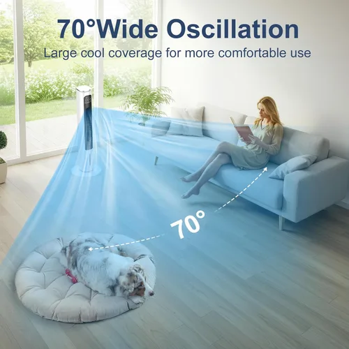 Miniatura 6 de Unidad de aire acondicionado portátil sin ventanas con control remoto, enfriador de aire evaporativo sin ventilación de 37 pulgadas, enfriador