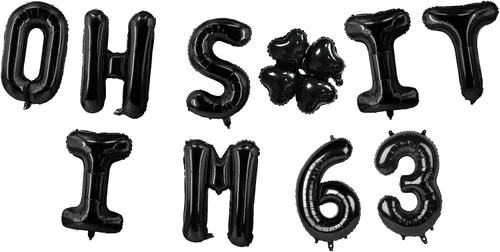 Miniatura 42 de Globos de látex de 16 pulgadas con texto en inglés "Oh I'm 14" Black Hallo Fourteen Cheers to 14 Years Old Theme Decor for Man Woman Happy 14th