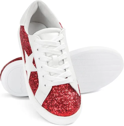 Miniatura 4 de PARTY Zapatos deportivos de moda para mujer, con cordones, cómodos, acolchados, para caminar