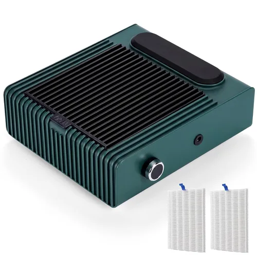 Miniatura 11 de Biutee Colector de polvo de uñas, 5 en 1, 80 W, extractor profesional de 30000 rpm, máquina de taladro eléctrico de uñas con lámpara LED UV de 48