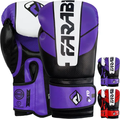 Farabi Sports Boxing Gloves Men and Women Kickboxing Gloves - Muay Thai Gloves 10-oz 12-oz 14-oz 16-oz Red & Purple Boxing Gloves for Punching Bag,