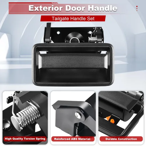 Miniatura 4 de FAERSI Pestillo de metal para puerta trasera con bisel compatible con Chevrolet Chevy GMC Truck C1500 C2500 C3500 K1500 K2500 K2500 K3500, Repalces#