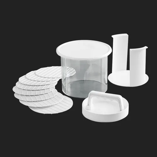 Miniatura 2 de Mr. Bar-B-Q Hamburger Press Patty Maker - Molde de hamburguesa antiadherente con contenedor de almacenamiento para congelador, juego de 12 piezas
