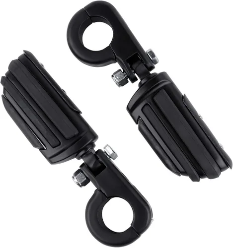 Miniatura 30 de Green-L Estriberas universales para motocicleta de 1 1/4 pulgadas con abrazadera P para Harley Sportster Softail Dyna Touring Road King Street Glide