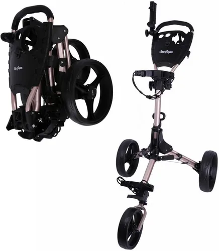 Miniatura 2 de MacGregor Carrito de golf plegable de 3 ruedas Titanium MacTec con soporte para paraguas