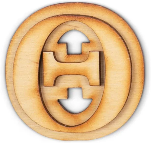 Miniatura 18 de Paquete de 2 letras griegas oficiales de madera para manualidades, Delta - Fuente clásica de 2 pulgadas, letras griegas de madera de doble capa